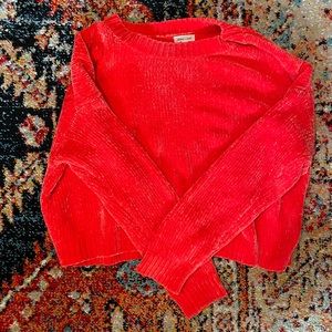 Beautiful orange chenille sweater from urban outfitters